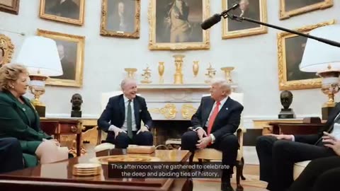 Trump~ It was my Great Honor to welcome Taoiseach Micheál Martin to the White House today: