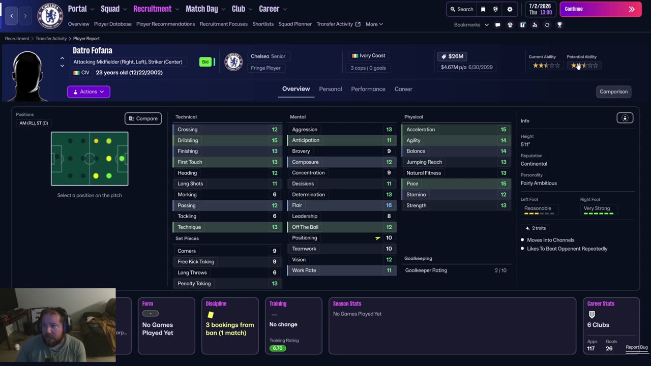 My First Summer Transfer Window in FM26 l Chelsea Save