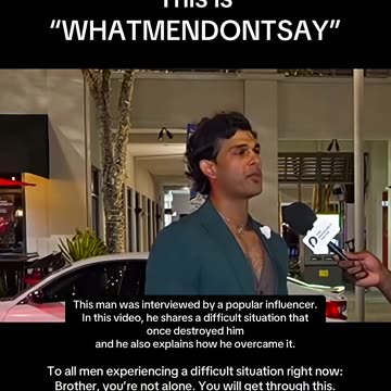 The Pain Men Never Speak About