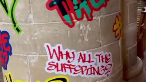 Church of England covered the oldest cathedral's graffiti (597 AD) to represent diversity.