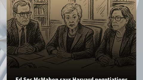 Ed Sec McMahon says Harvard negotiations nearing completion: 'We are getting close'