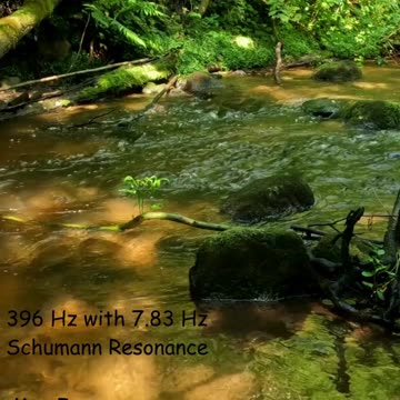 396 Hz with 7.83 Hz Schumann Resonance with Stream - Synchronize with the Earth - Stress Reduction