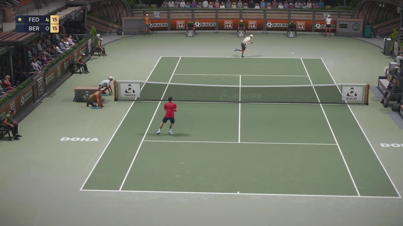 Top Spin 2K25 Federer 49 Strokes Rally vs Agassi Online