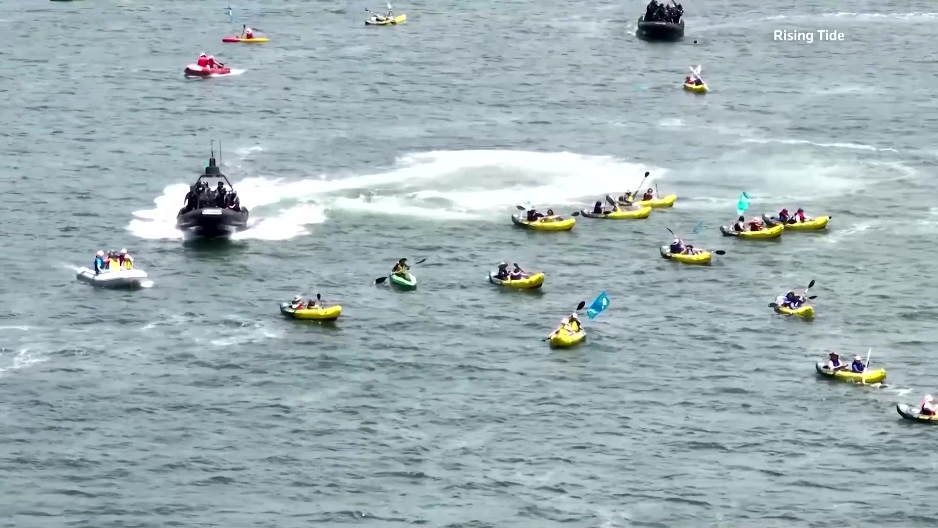 Australia climate change protest disrupts shipping at coal port