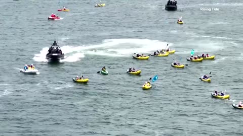 Australia climate change protest disrupts shipping at coal port