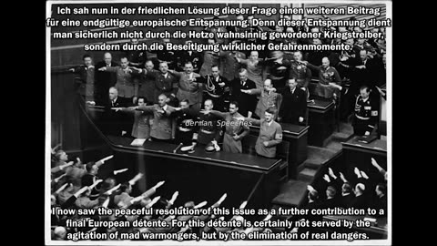 Adolf Hitler – Reichstag speech with reply to US President Franklin Roosevelt, April 28, 1939