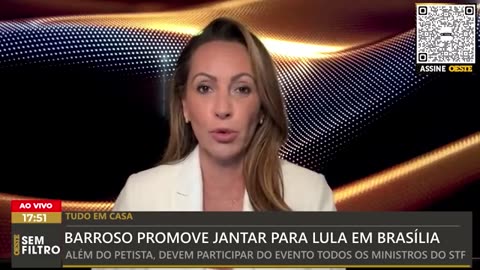 Barroso banca jantar para Lula e ministros do STF enquanto povo fica sem café e picanha