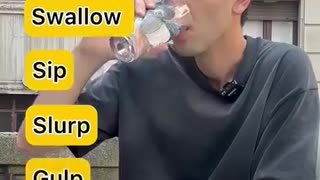 Breaking: 7 English Words for Eating and Drinking #vocabulary #pocenglish