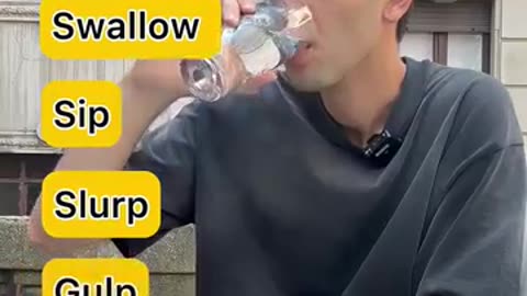 Breaking: 7 English Words for Eating and Drinking #vocabulary #pocenglish