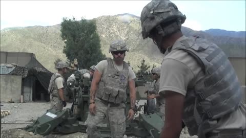 M777 Artillery Engages Taliban With Direct Fire