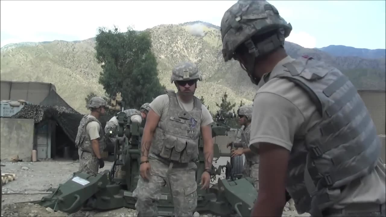 M777 Artillery Engages Taliban With Direct Fire