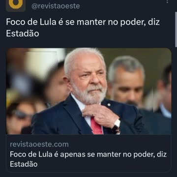 Foco de Lula ladrão é se manter no poder, diz Estadão