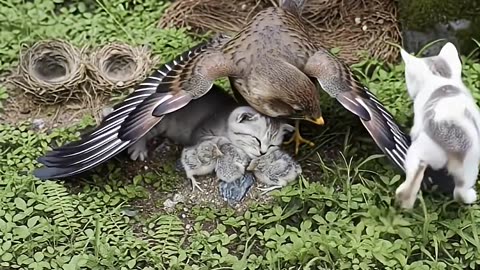 The Kitten Who Found Shelter in a Bird’s Nest