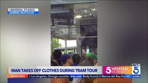 Universal Studios Tour Interrupted by naked man