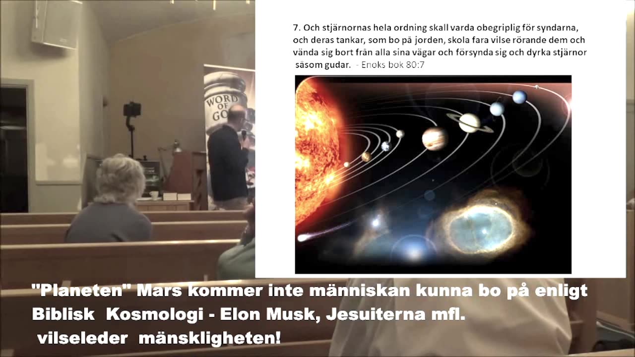 "Planeten" Mars kan ingen människa bo på enligt Biblisk Kosmologi... Elon Musk mfl. vilseleder...