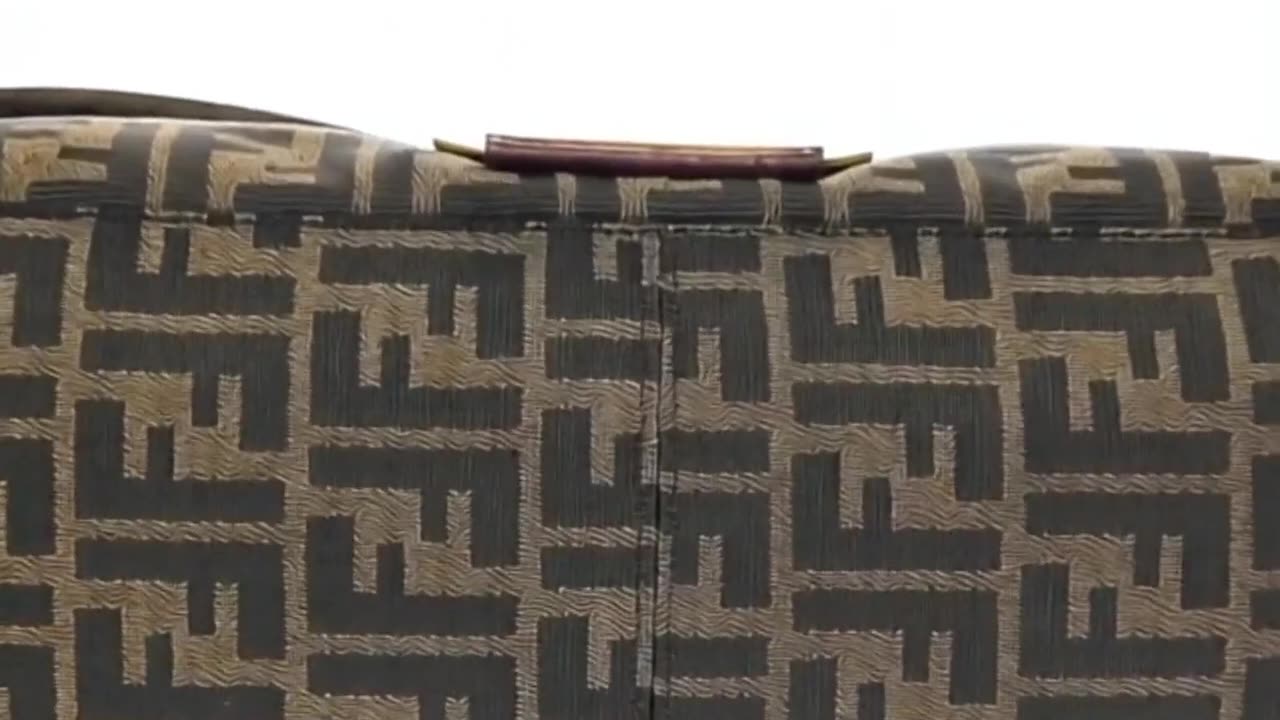 Fendi Logo “Mamma” Zucca Pattern Shoulder Bag