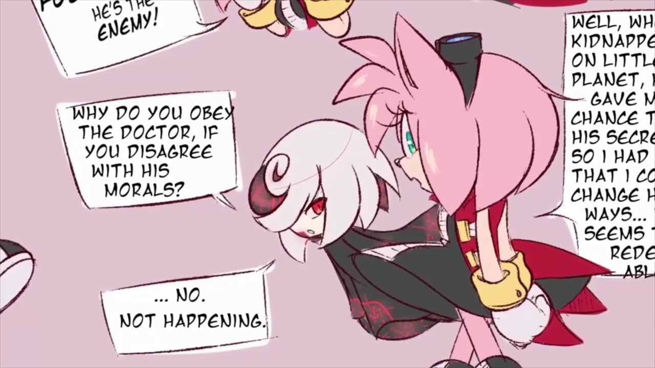 Down girl! ,sonamy comic