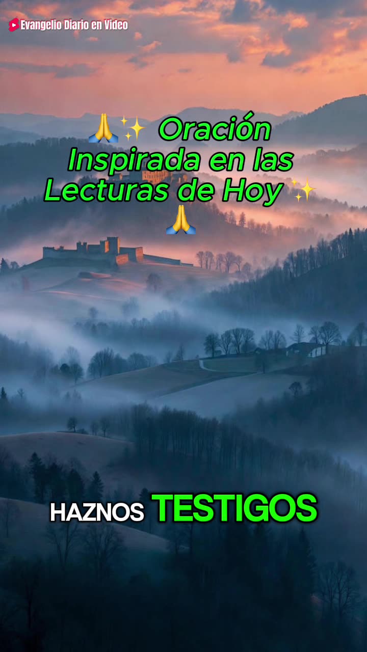 🙏✨ Oración Inspirada en las Lecturas de Hoy ✨🙏
