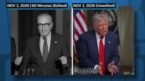 60 Minutes Omitted the Important Part of President Trump's Answer on the Schumer Shutdown
