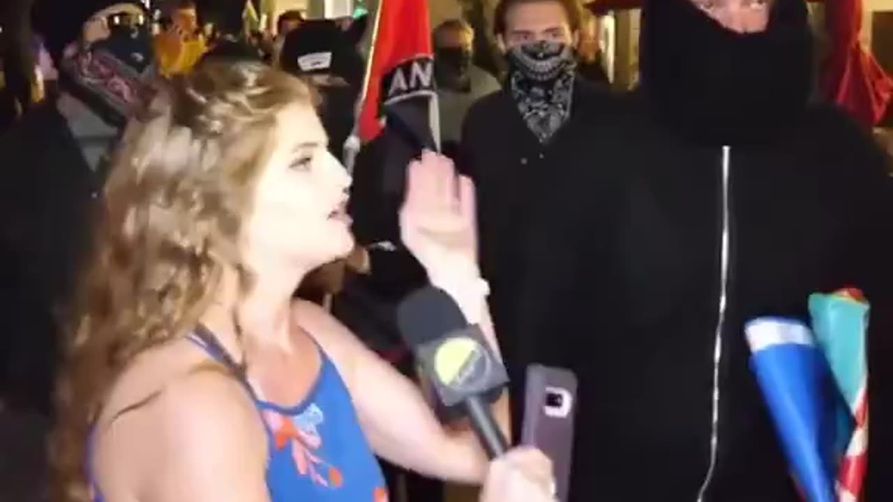 ANTIFA GETS EMBARRASSED BY CONSERVATIVE GIRL