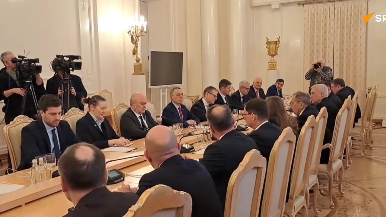 Sergey Lavrov Holds Talks in Moscow with OSCE Secretary General Feridun Sinirlioglu