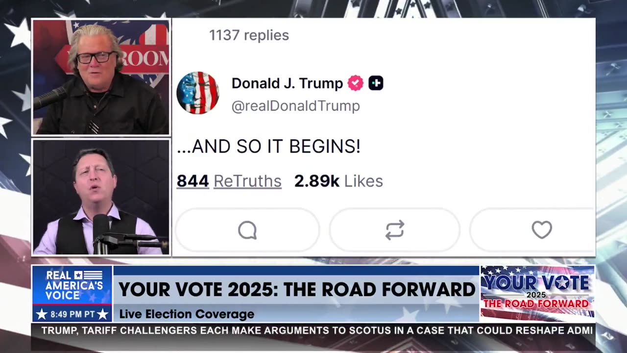 President Trump posted his response to Mamdani’s acceptance speech. "...AND SO IT BEGINS!"