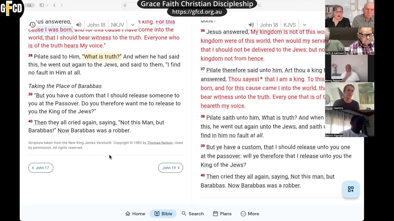 [John 18:28-40] [GFCD] [Live Bible Study]