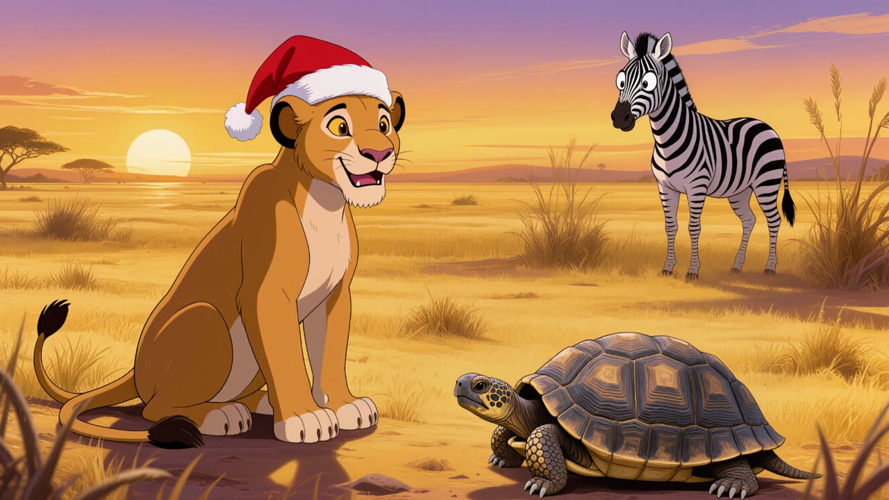 🎶 〈Savannah Merry Chaos〉 — 日本語バージョン 🎄🦁🦌🐆