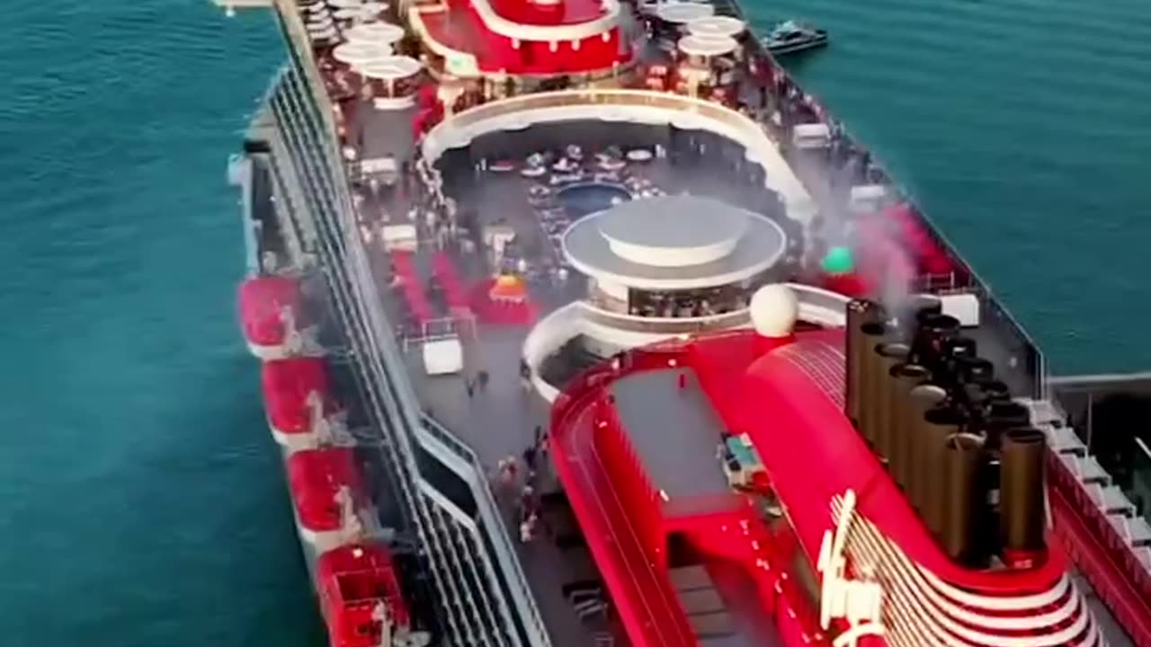 Virgin Voyages: Stunning RED Beauty in Miami Port | Drone Footage 4K