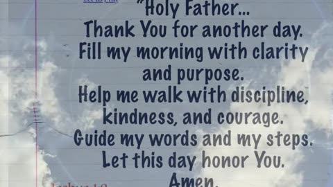 Morning Prayer for Strength & Purpose | Start Your Day With God