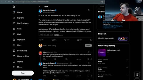 LIVE: 12/1/25 Bitcoin Correction