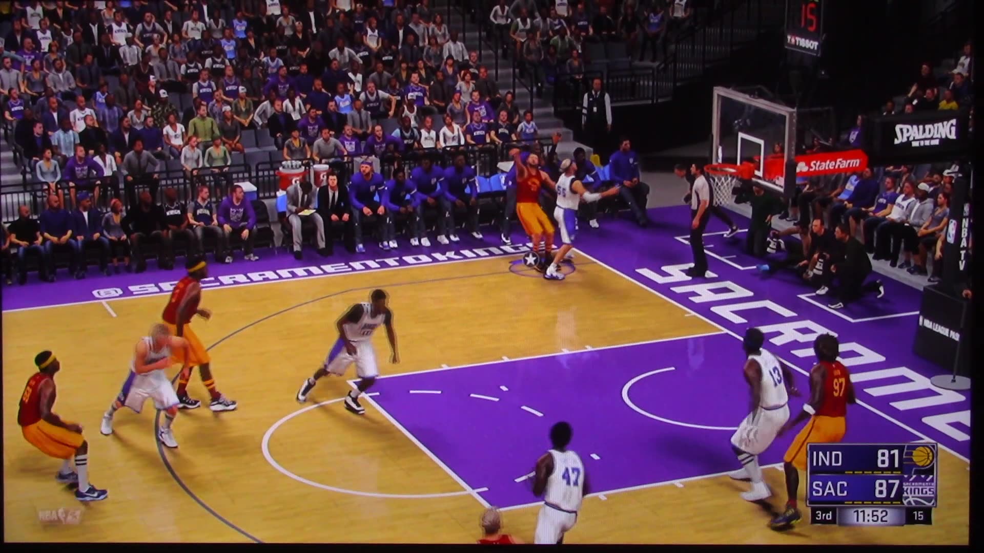 NBA2K: Indiana Pacers vs Sacramento Kings (2OT-Buzzer Beater)