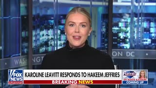 ‘STOP CALLING ME NAMES’: Leavitt fires back at Jeffries