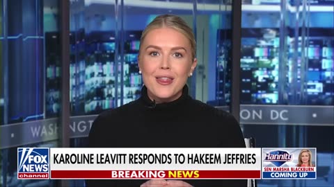 ‘STOP CALLING ME NAMES’: Leavitt fires back at Jeffries