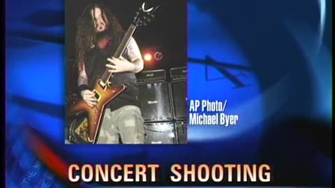 Compilation of news clips following the murder of Dimebag Darrell