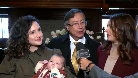 Gustavo Petro antes de partir a la Casa Blanca