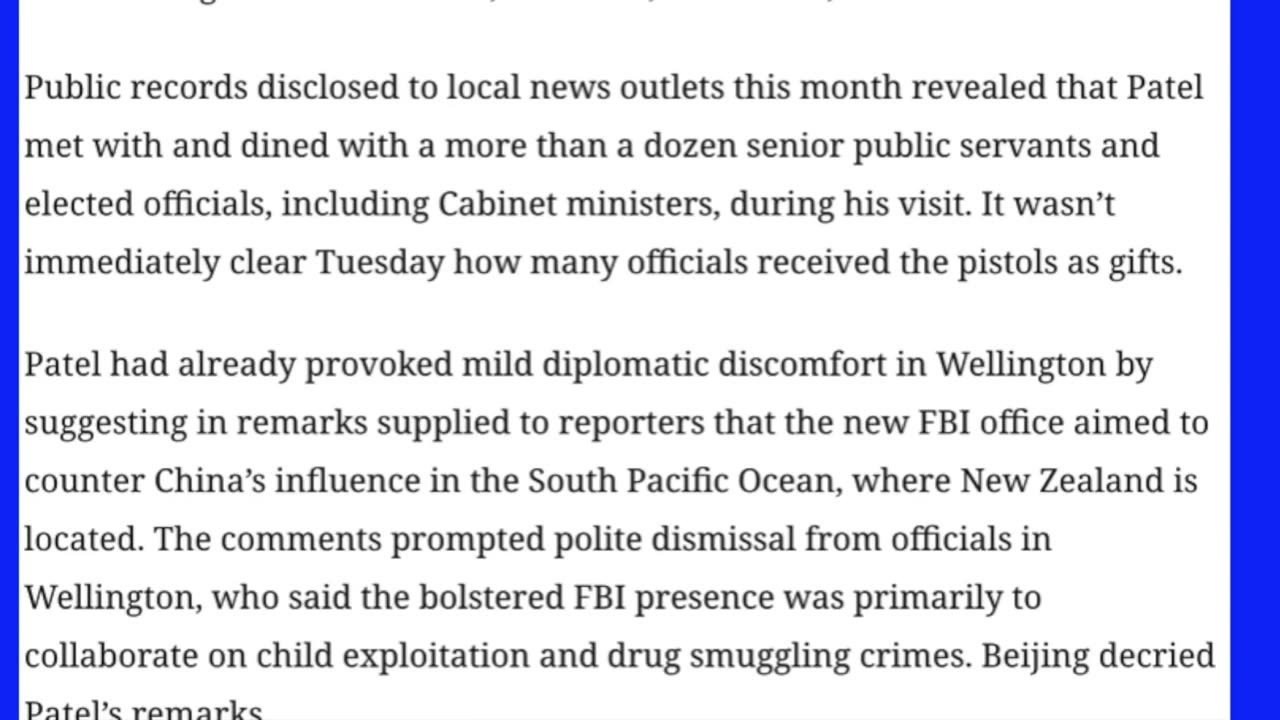 Shocking: 🚨Patel LANDS In New Zealand, INSTANTLY COMMITS A CRIME