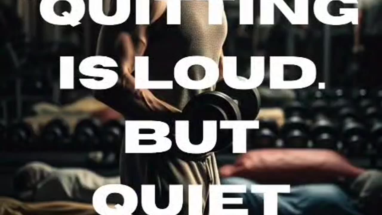 Quitting Is Loud. Quiet Effort Wins | Daily Motivation