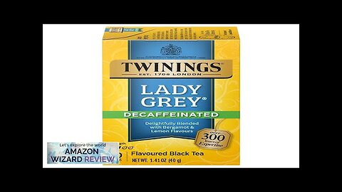 Twinings Decaffeinated Lady Grey Individually Wrapped Tea Bags 20 Count (Pack Review