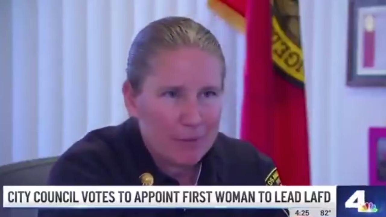 LA Fire Chief (DEI Hire) Admits... her main mission Is hiring women, LGBTQIA+ ~ Alex Jones