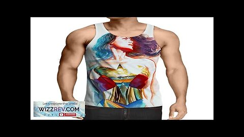 Wonder Woman Crayon Drawing Art Design White Cool Tank Top Review