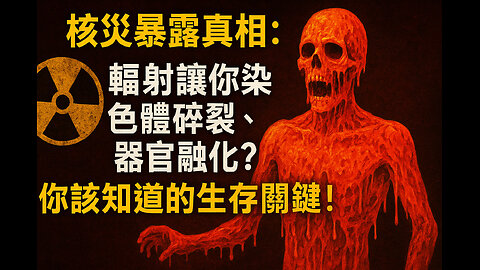 核災暴露真相：輻射讓你染色體碎裂器官融化？你該知道的生存關鍵 Nuclear Radiation Horror:The Shocking Truth Behind Nuclear Disasters!