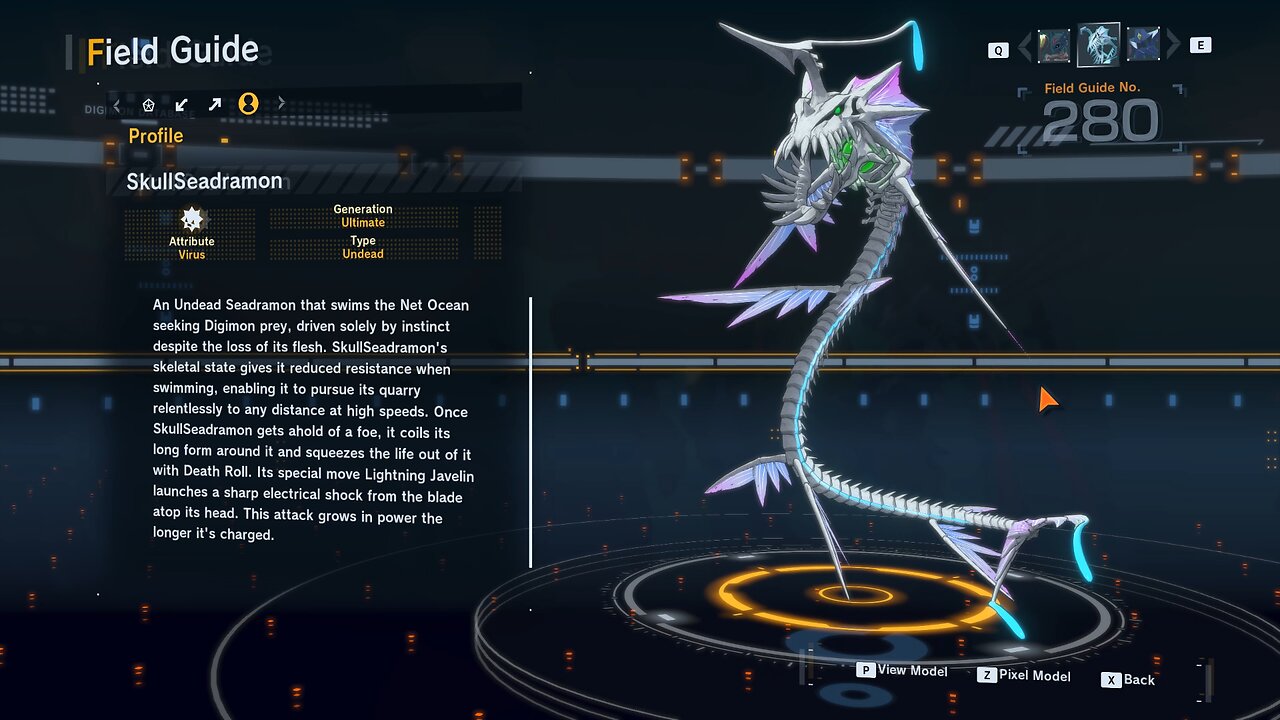 skullseadramon all digivolution/de-digivolution/profile Digimon Story Time Stranger