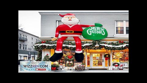 15FT Christmas Inflatable Outdoor Decoration Giant Christmas inflatables Climbing Santa Review