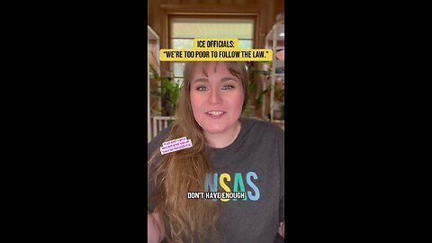 ICE TO POOR TO FOLLOW THE LAW