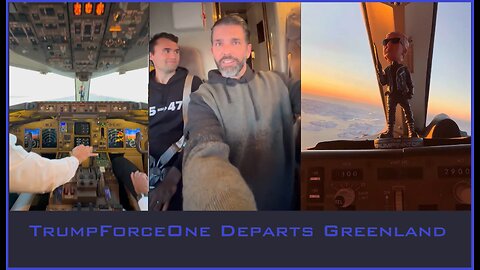 💥Don Trump Jr | Full throttle takeoff out of Greenland after an epic day.