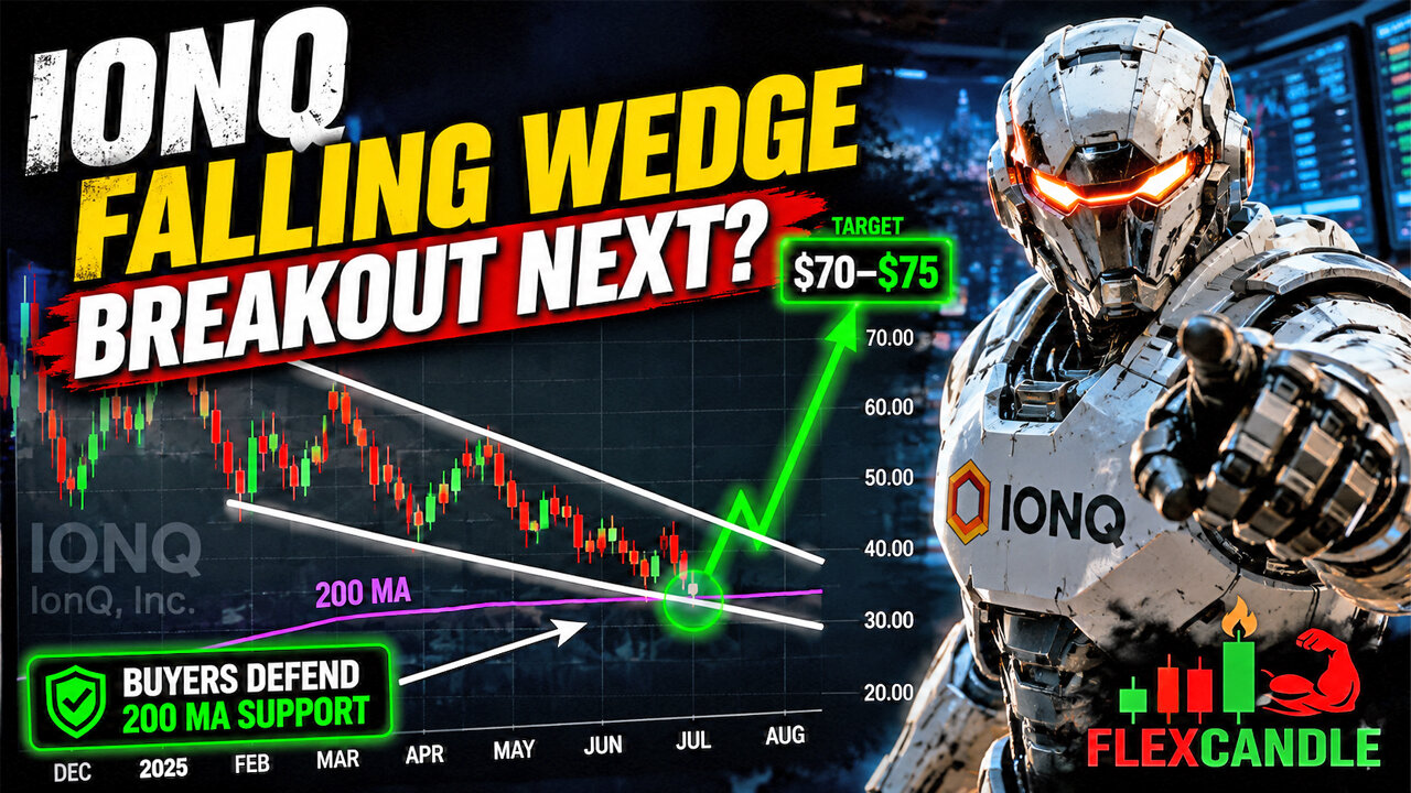 IONQ Stock Analysis: Is the Crash Finally Over? $50 Next or $30 First? | FlexCandle Episode 428