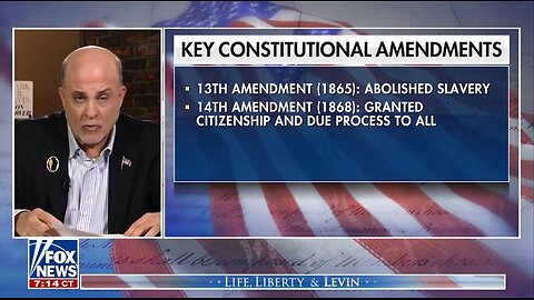 Levin: Republican Party Was Founded For One Reason Only - To Eliminate Slavery