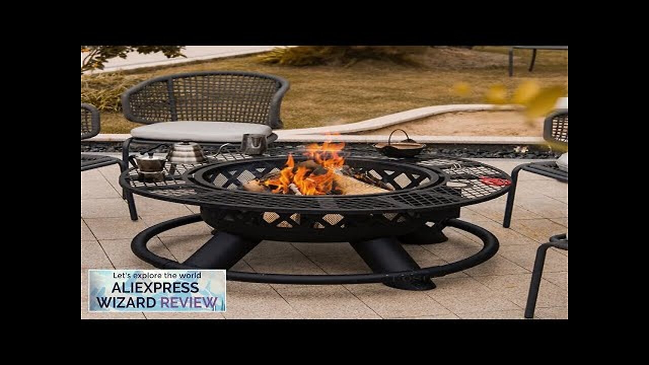 Nordic Iron Fire Pit for Outdoor Heater Charcoal Brazier Creative Multifunction Camping Review