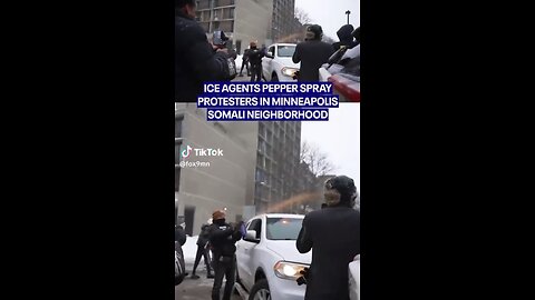 Protesters get pepper sprayed in Minneapolis